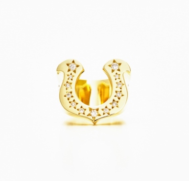 18K Horse Shoe Ring Chicks