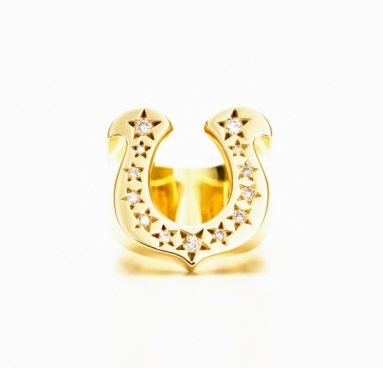 18K Horse Shoe Ring